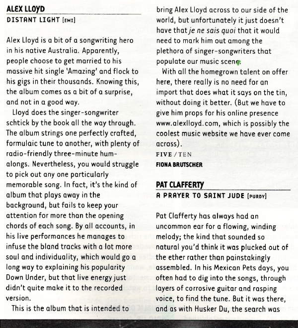 Alex Loyd Album Review