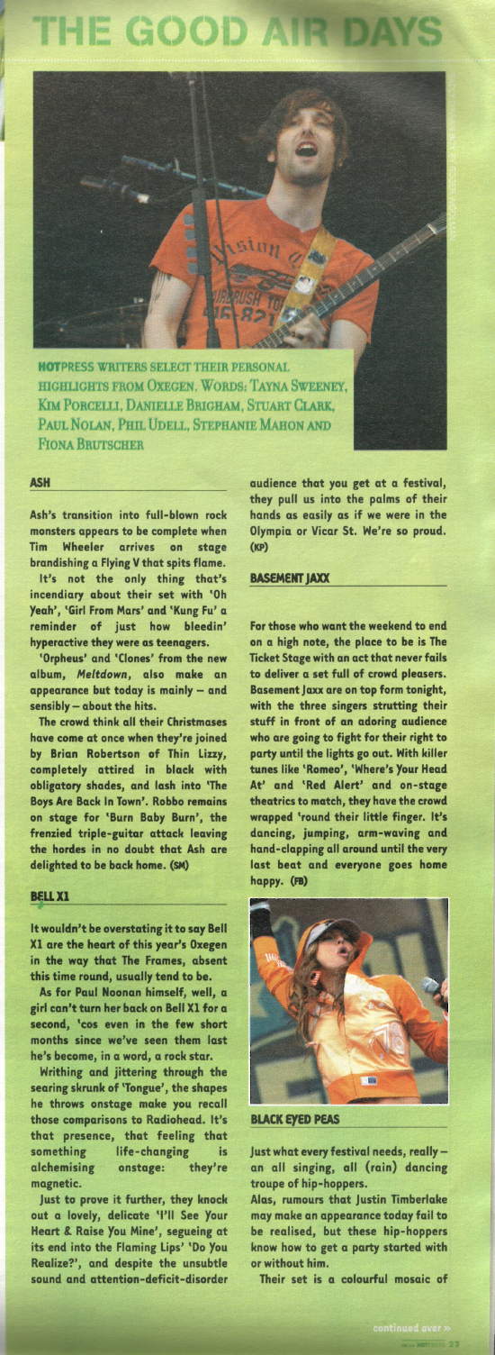 Oxegen Live Review