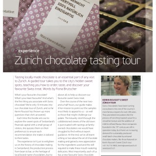 Zurich Chocolate Tasting, Oryx Magazine, by Fiona Brutscher